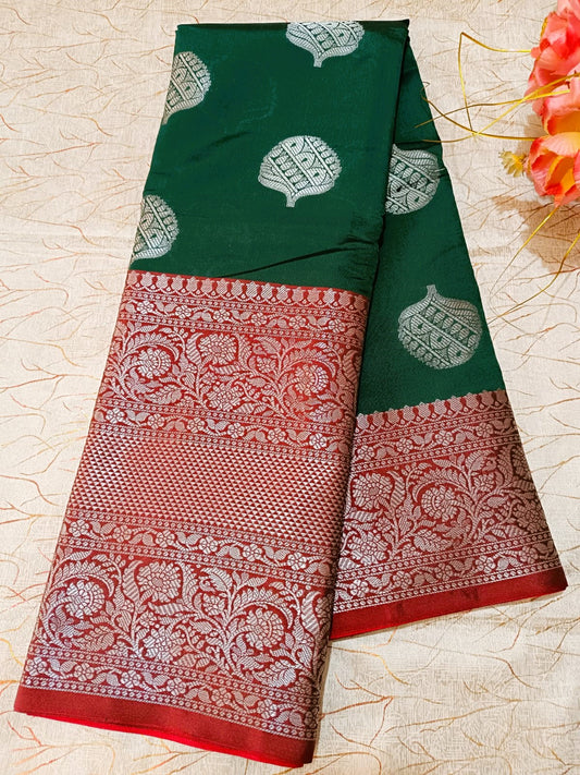 Green Banarasi Saree