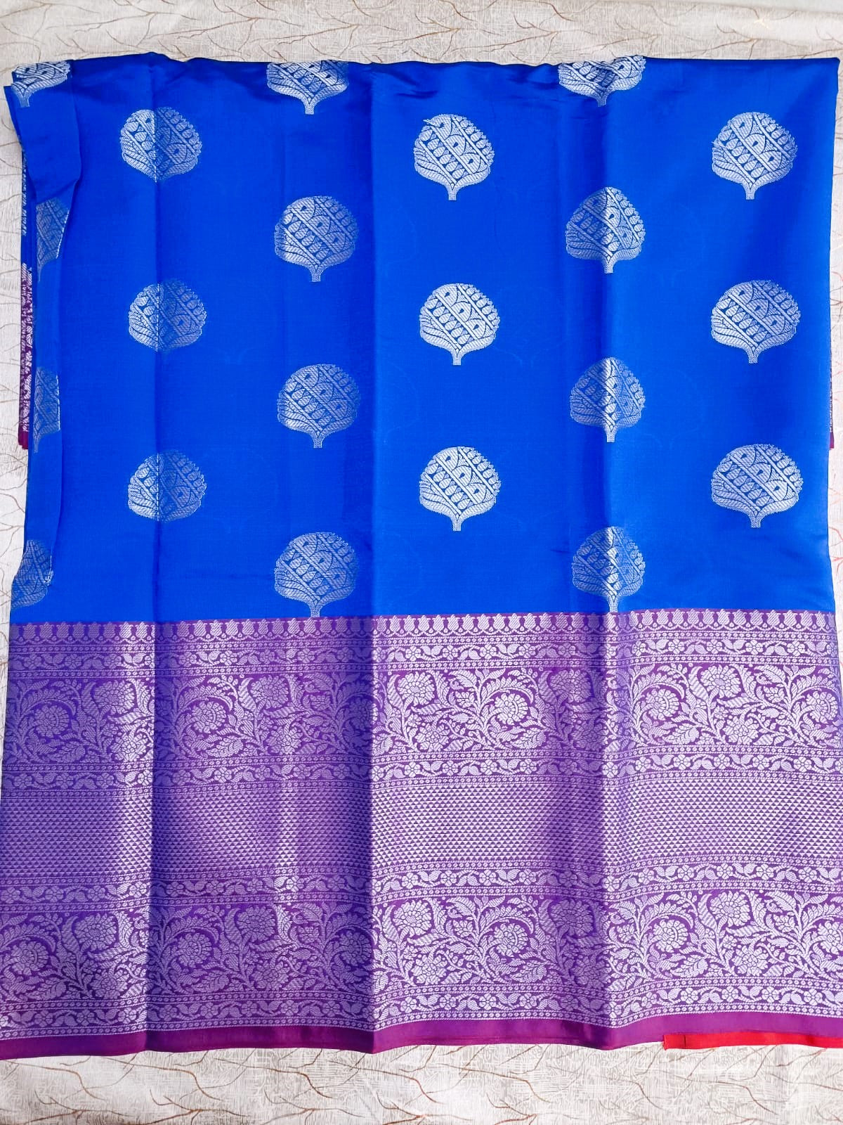 Blue Banarasi Silk Saree