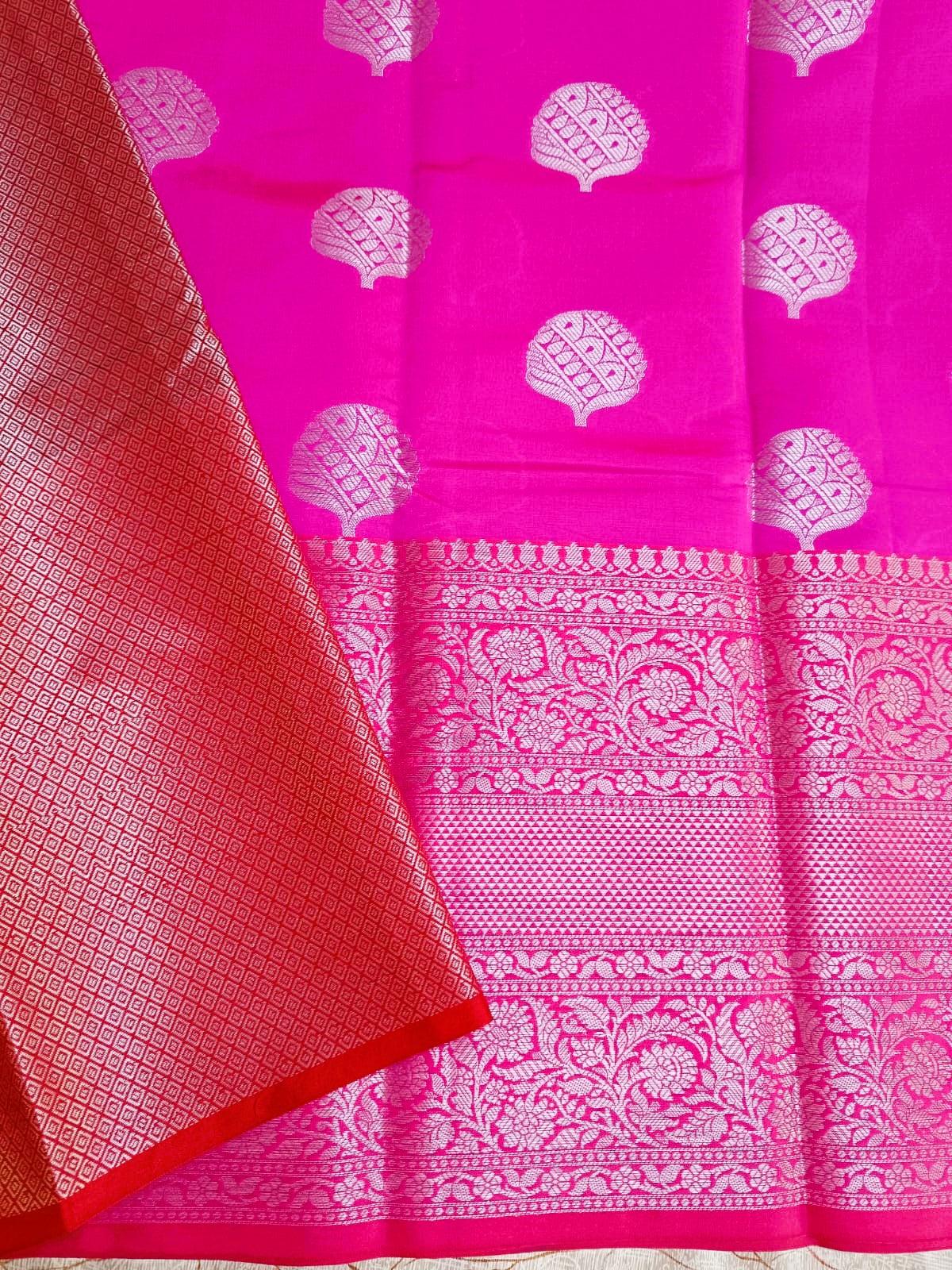 Pink Banarasi Saree