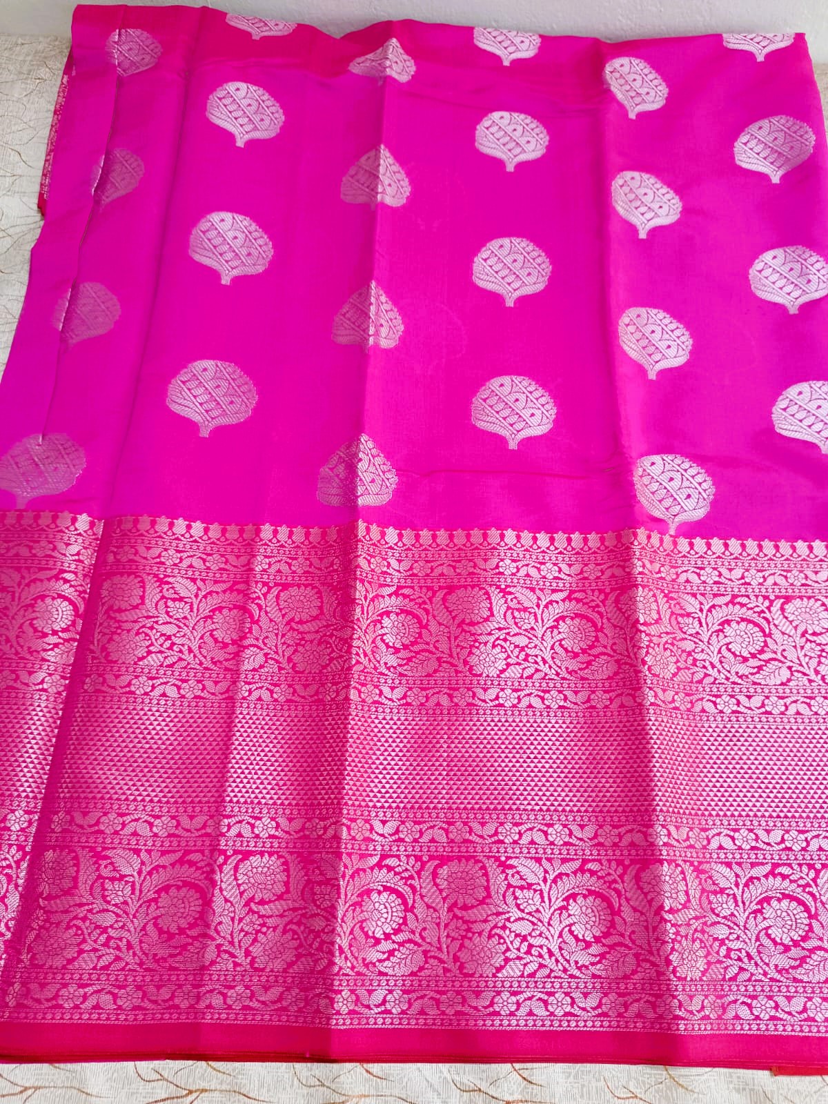 Pink Banarasi Saree