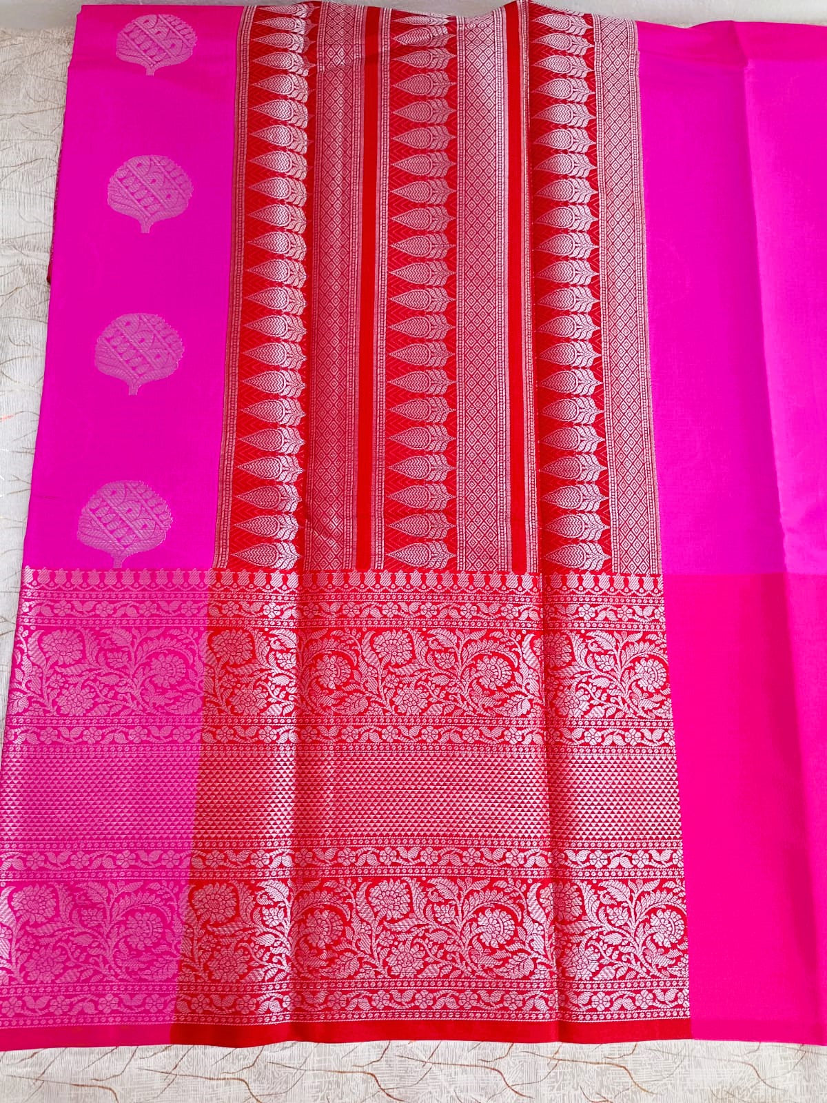 Pink Banarasi Saree