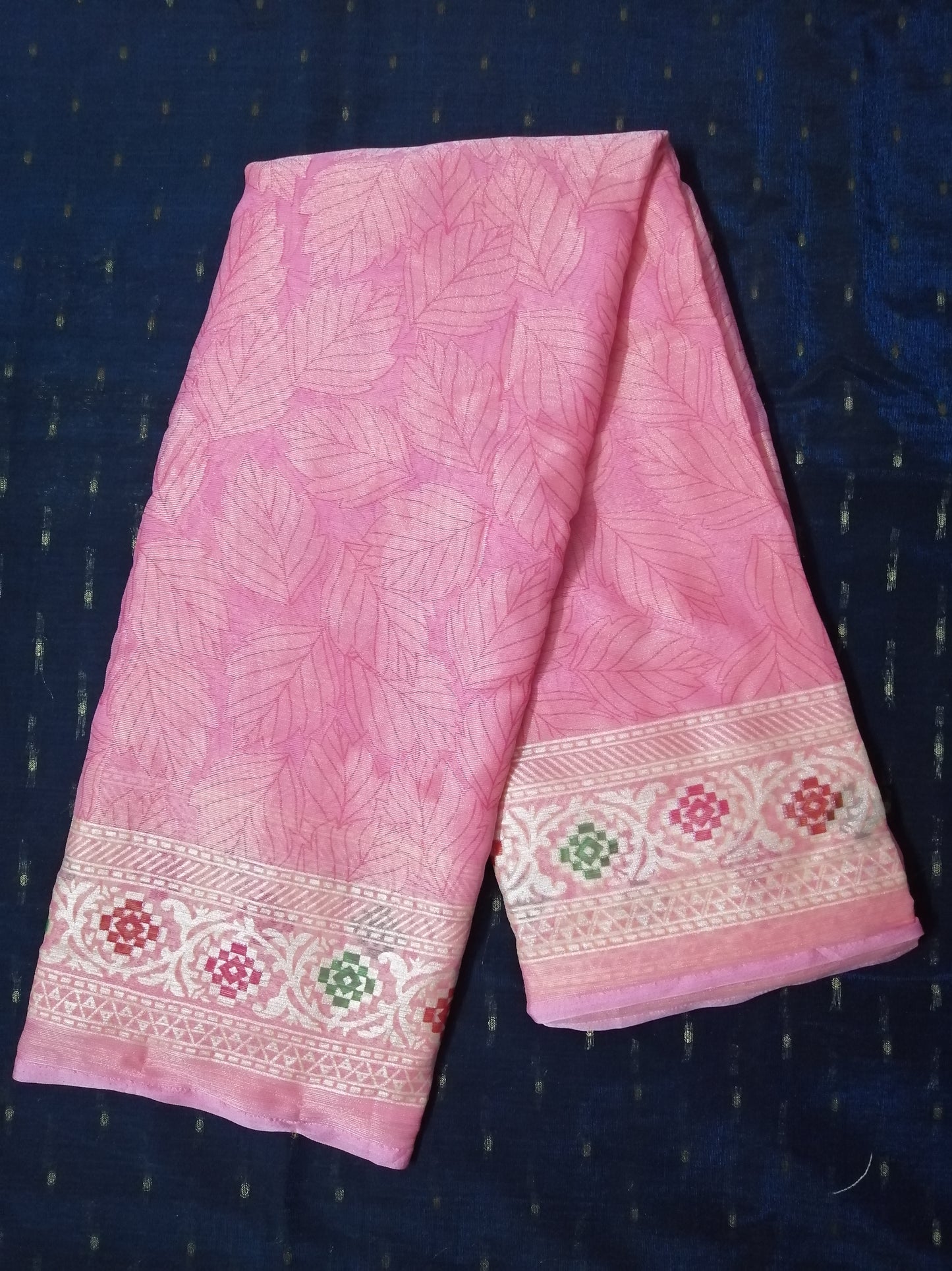 Fancy Pink Pastel Saree