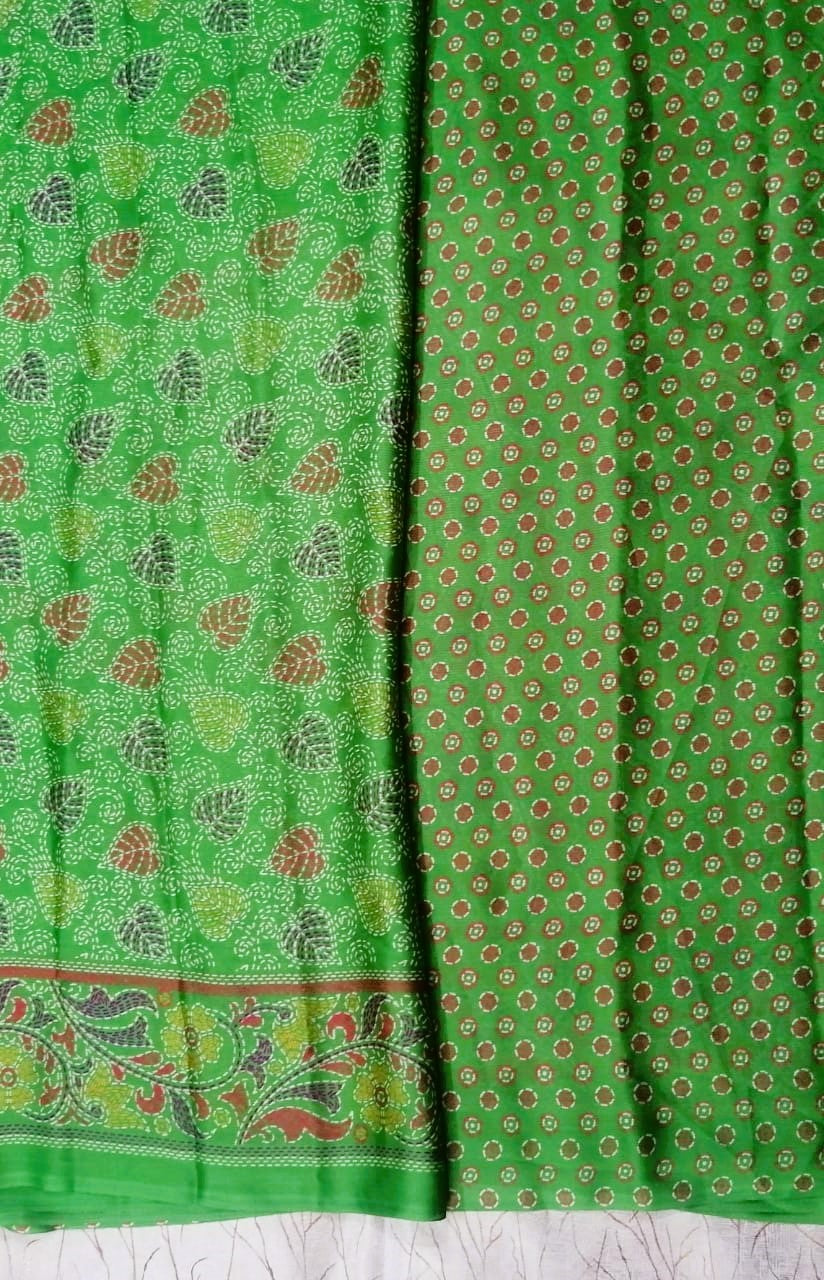 Green Fancy Varamala Saree