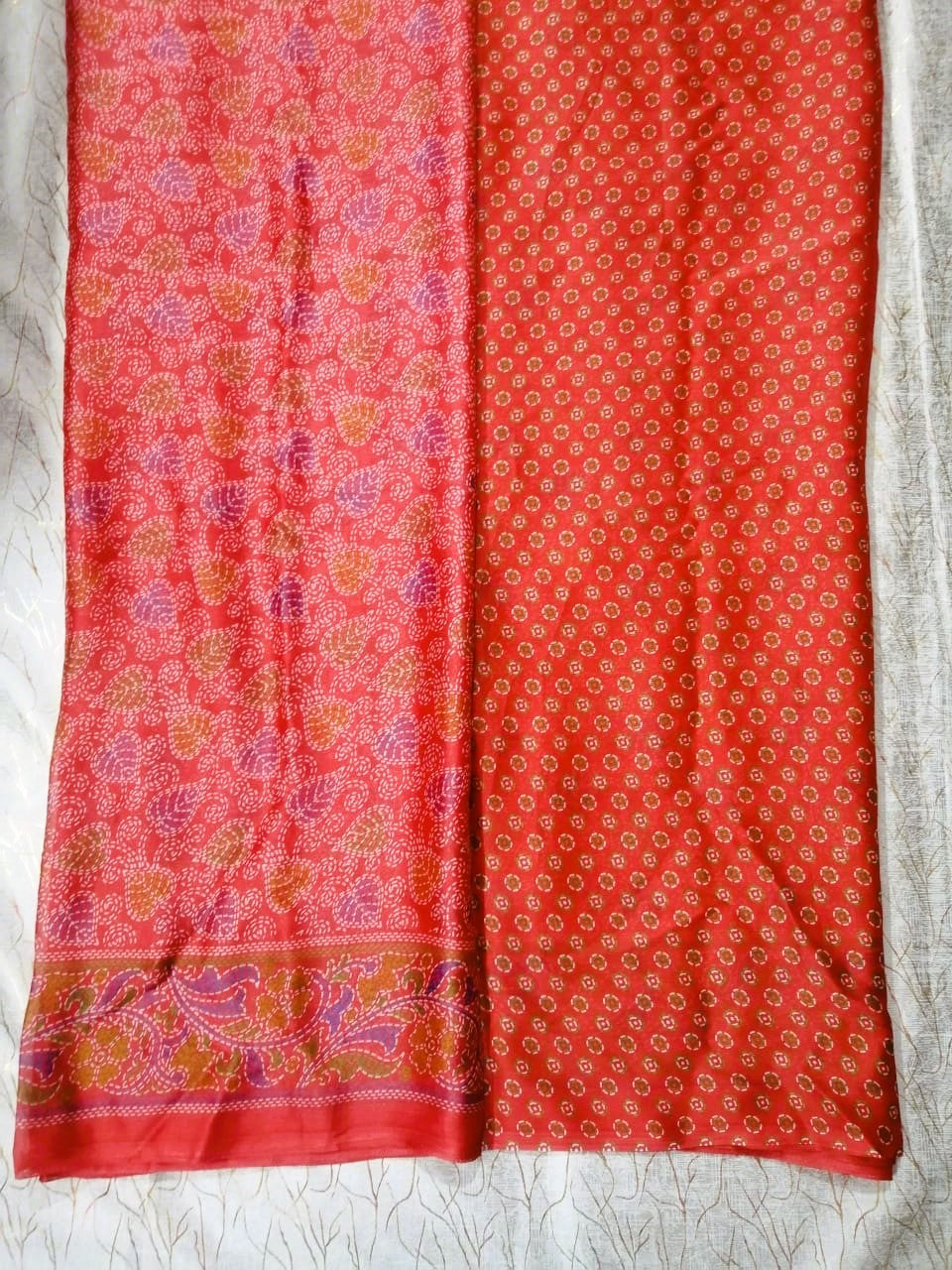 Peach Fancy Varamala Saree