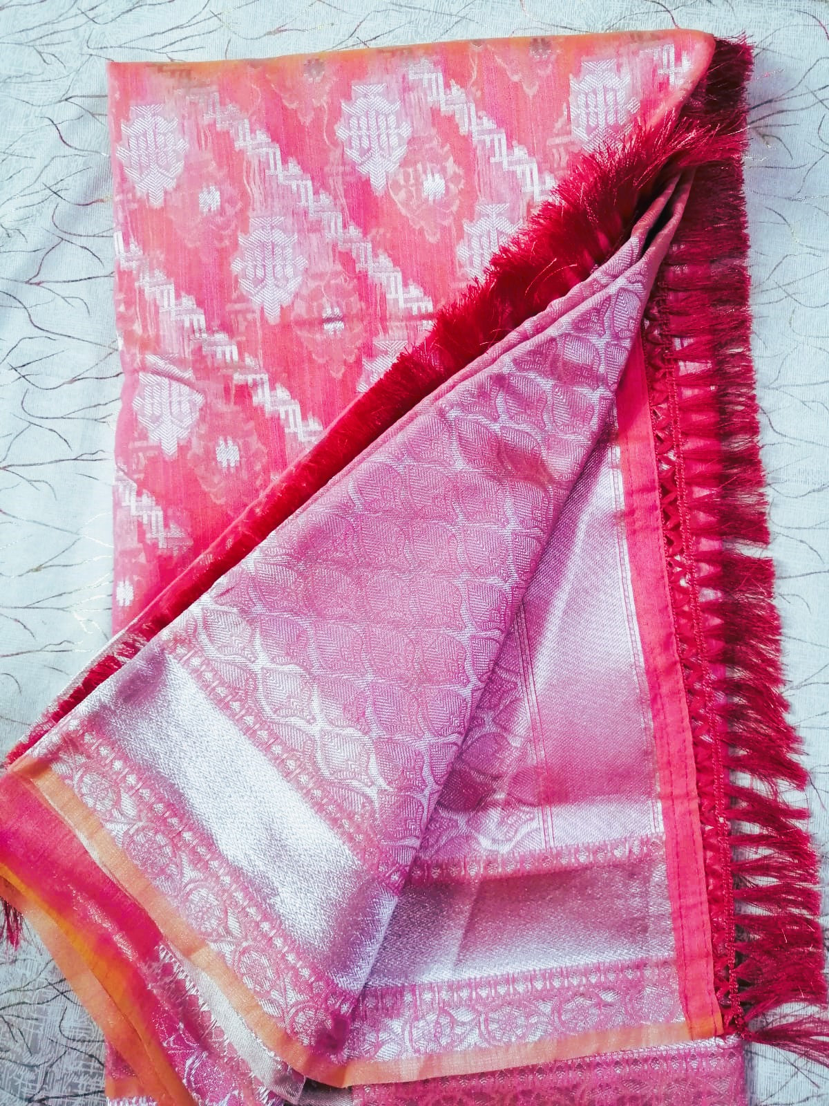 Pink Classic Silk Ratnam Saree