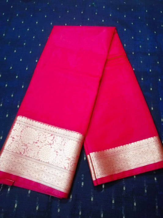 Red Organza Silk Saree