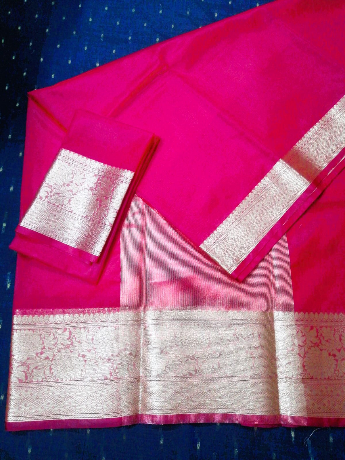 Red Organza Silk Saree