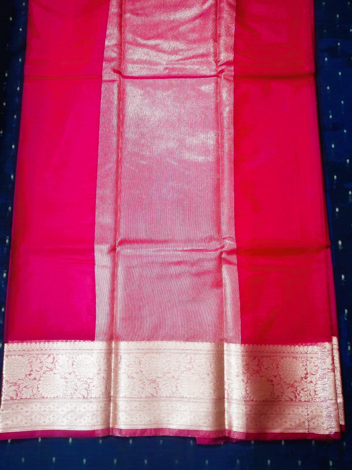 Red Organza Silk Saree