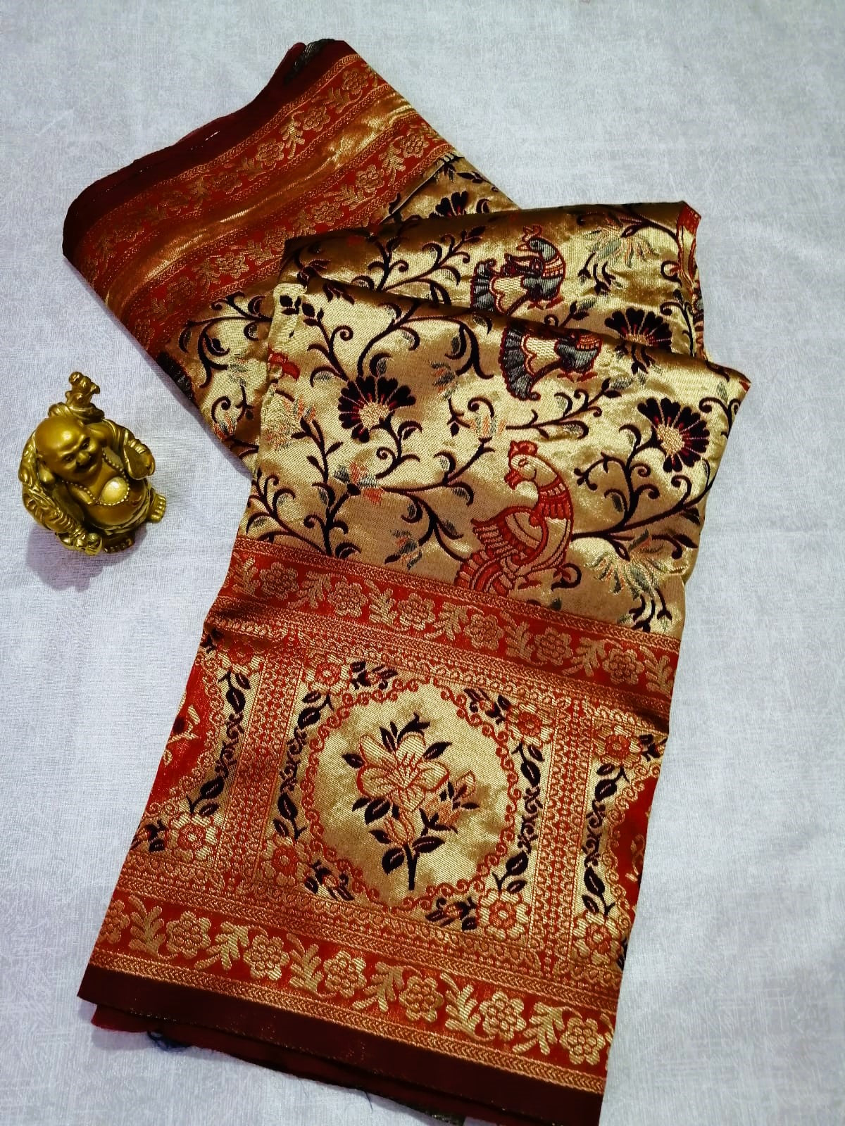 Red Golden Paithani Saree