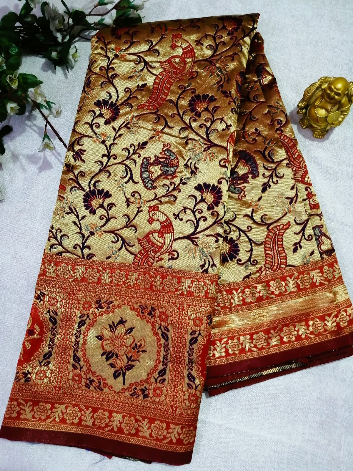 Red Golden Paithani Saree