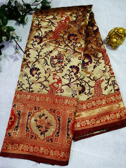 Red Golden Paithani Saree