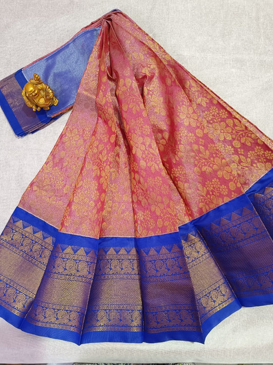 Red Kuppadam Silk Saree