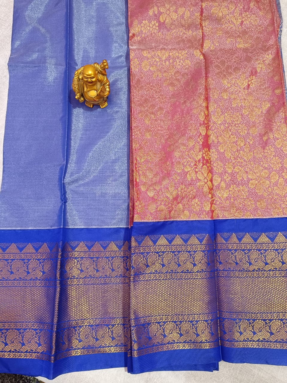 Red Kuppadam Silk Saree