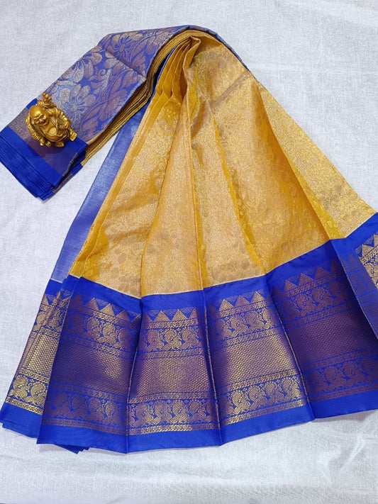 Cream Kuppadam Silk Saree